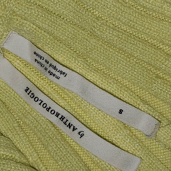 Anthropologie Womens‎ Yellow Sweater Tank Top Small - Picture 3 of 4